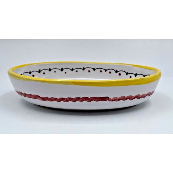 Deruta Ricco Italian Hand Painted Small Plate Dish Soap Dish Signed - Picture 5 of 8